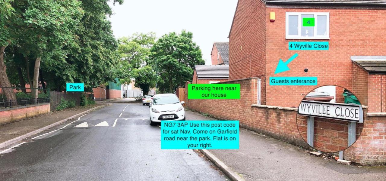 Flat 1 - Entire Modern Studio With En-Suite And Free Parking Close To Qmc, City Centre & Notts Uni Nottingham Luaran gambar